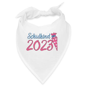 Schulkind 2023 - Bandana - Weiß - Vorne