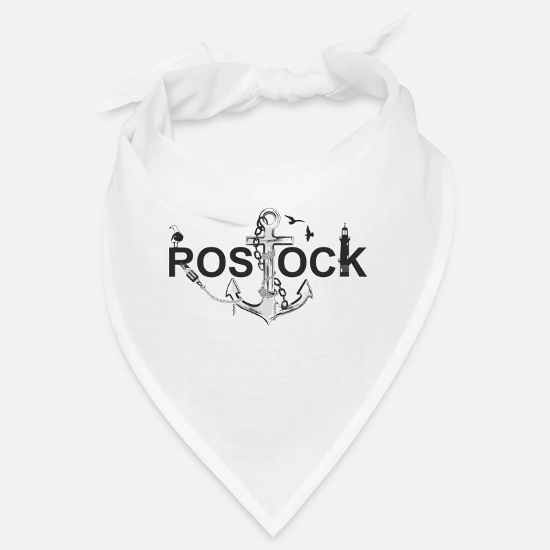 Rostock mit Schriftzug und Anker Bandana