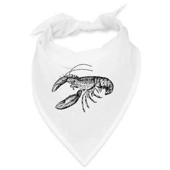 Meerestiere - Bandana - Weiß - Vorne