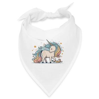Pastellfarbenes Paradies - Bandana - Weiß - Vorne