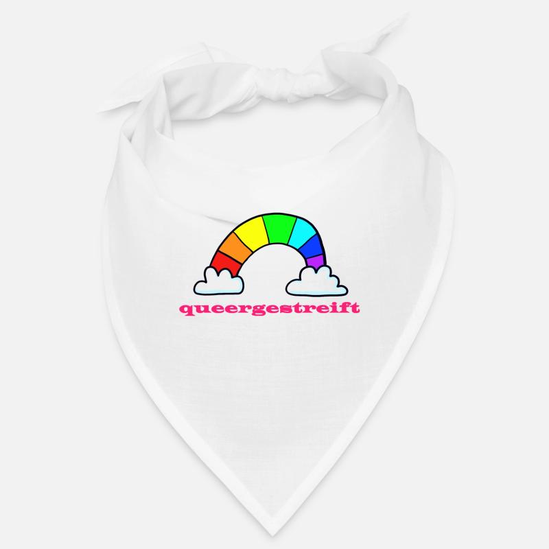 queergestreift - besonderer Regenbogen Bandana