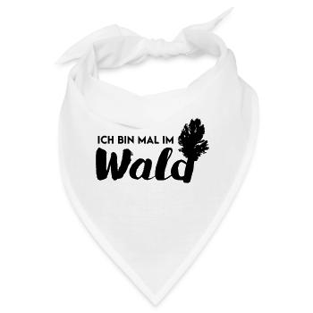 Im Wald - Bandana - Weiß - Vorne