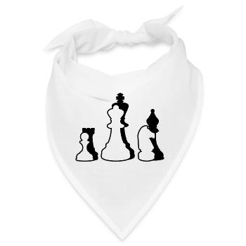 Schachspiel - Bandana - Weiß - Vorne
