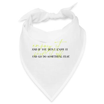 LN Enjoy It - Bandana - Weiß - Vorne