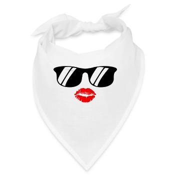 kiss face - Bandana - Weiß - Vorne