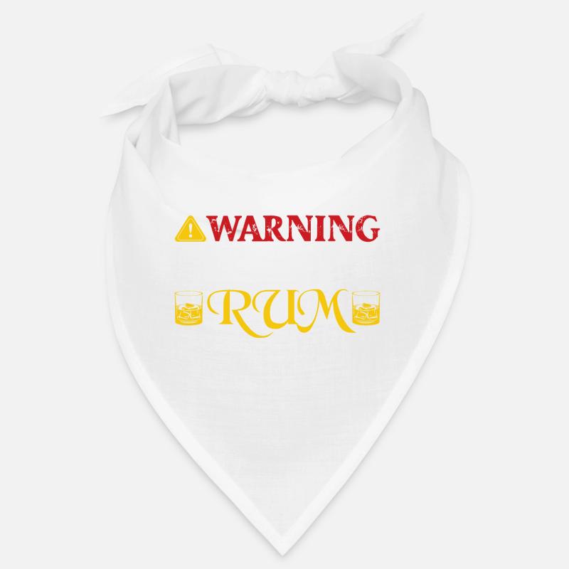 Warning May Contain Rum Drinking Alcohol Bandana