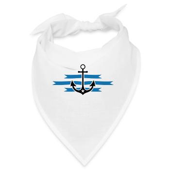 anker - Bandana - Weiß - Vorne