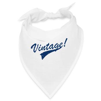 Weinlese - Bandana - Weiß - Vorne