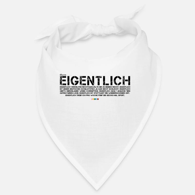 Eigentlich (schwarz, mit Stabil Logo) Bandana