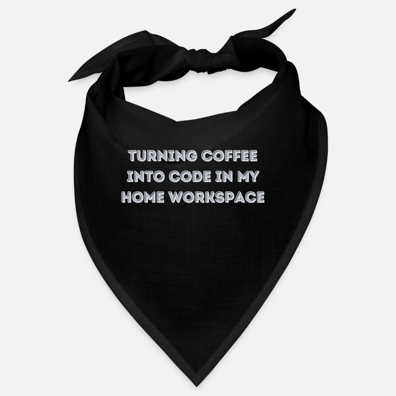 le café en code dans mon cadeau Home Workspace Bandana