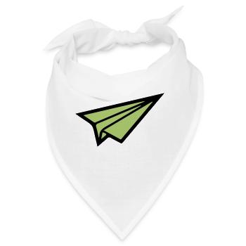 papierflieger 02 - Bandana - Weiß - Vorne