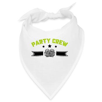 party crew - Bandana - Weiß - Vorne