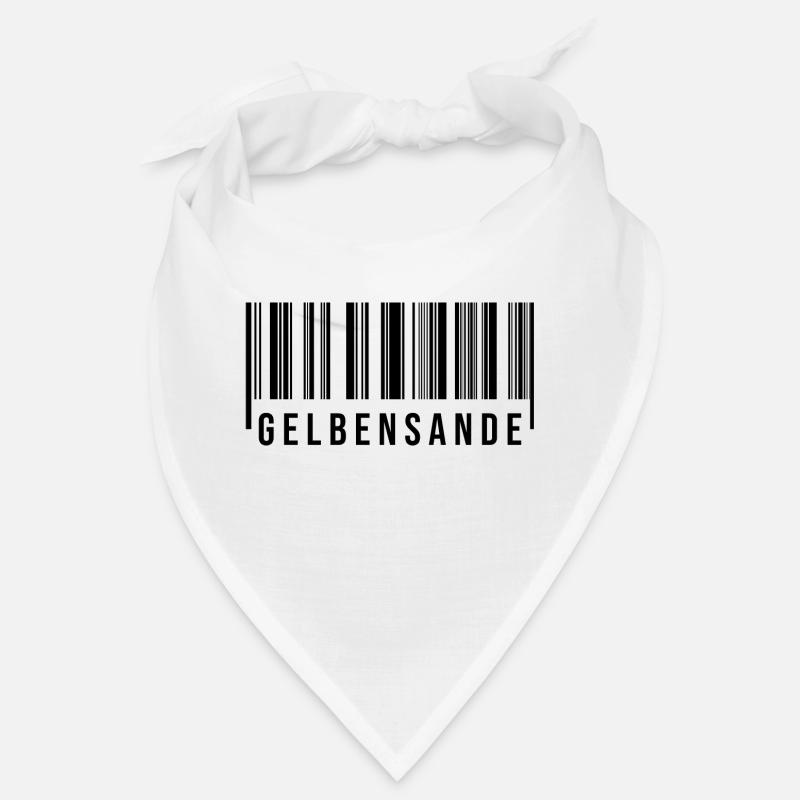 Gelbensande Strichcode Bandana
