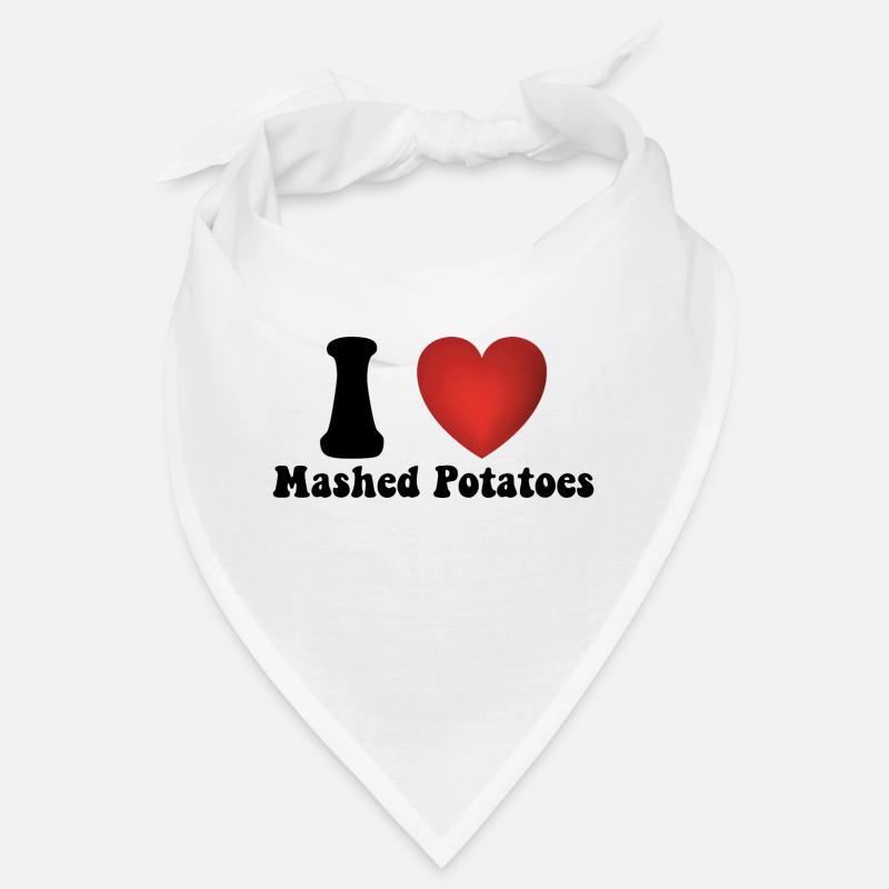 I Love Mashed Potatoes Thanksgiving Dinner Gift Bandana
