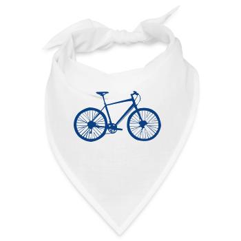 bicycle silhouette - Bandana - Weiß - Vorne