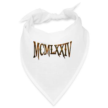 MCMLXXIV 1974 50. Geburtstag B-Day Geburtstagsgeschenk - Bandana - Weiß - Vorne