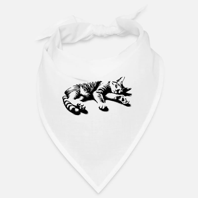 Chat paresseux chat endormi | Gueule de bois Bandana