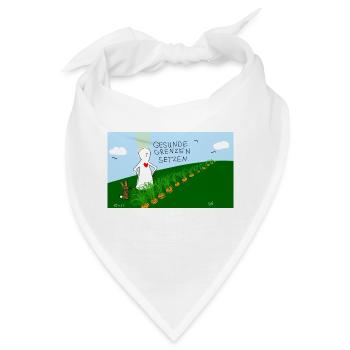 Gesunde Grenzen setzen. - Bandana - Weiß - Vorne