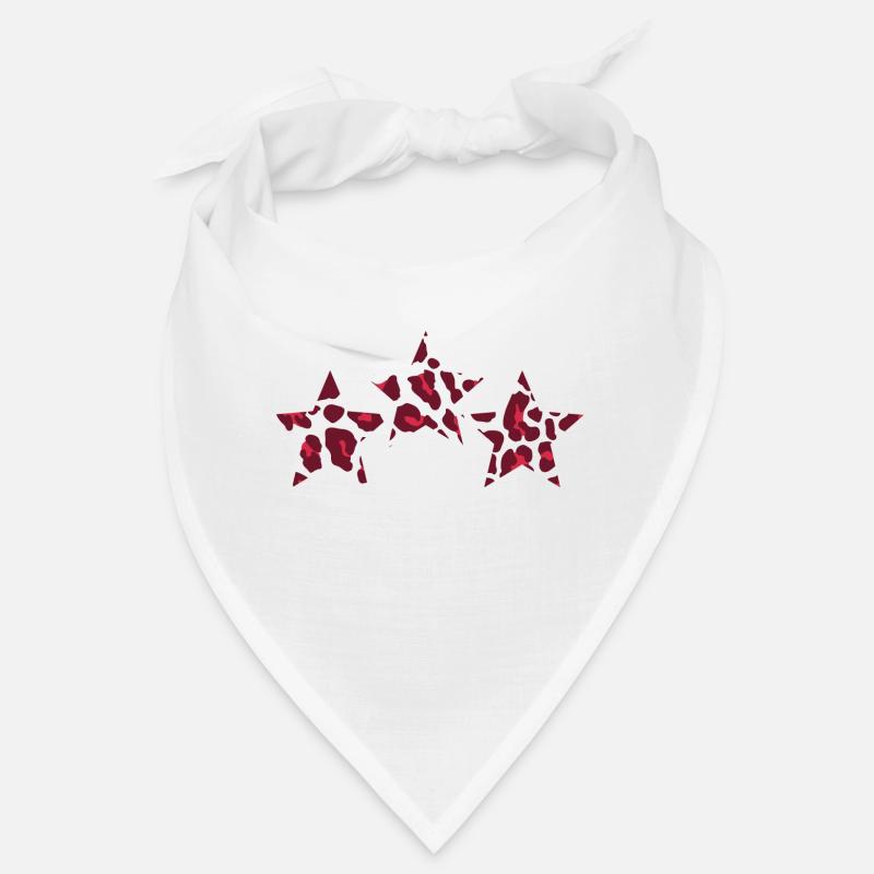 Leoparden-Sternen-Print Bandana
