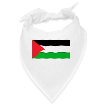 Flagge von Palästina - Bandana - Weiß - Vorne