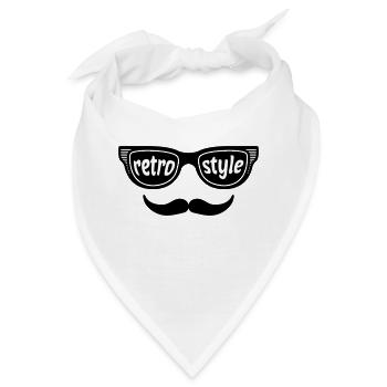 Retro Style - Bandana - Weiß - Vorne