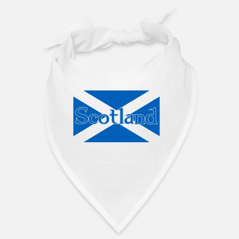 Schottland-Flagge mit Text auf der Oberseite Bandana