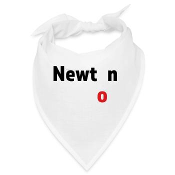 Newton - Wissenschaft - Bandana - Weiß - Vorne