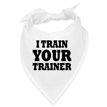 I train your trainer - Bandana - Weiß - Vorne
