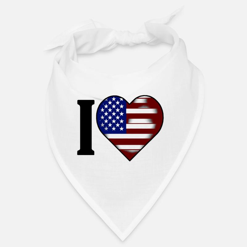 I ♥️ États-Unis | J’adore les États-Unis Bandana