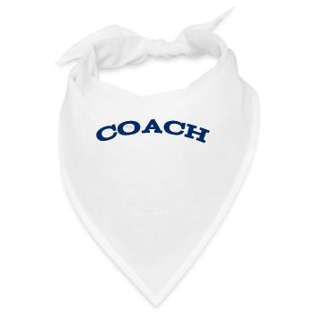 Coach - The best Coach - Der beste Trainer - Bandana - Weiß - Vorne