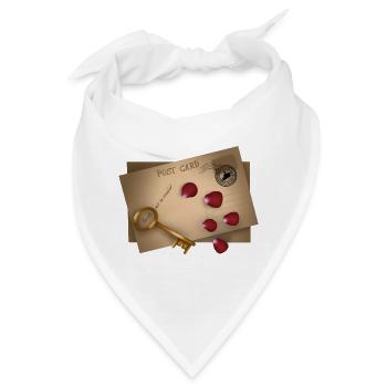 Post Card: Secrets will be released - Bandana - Weiß - Vorne