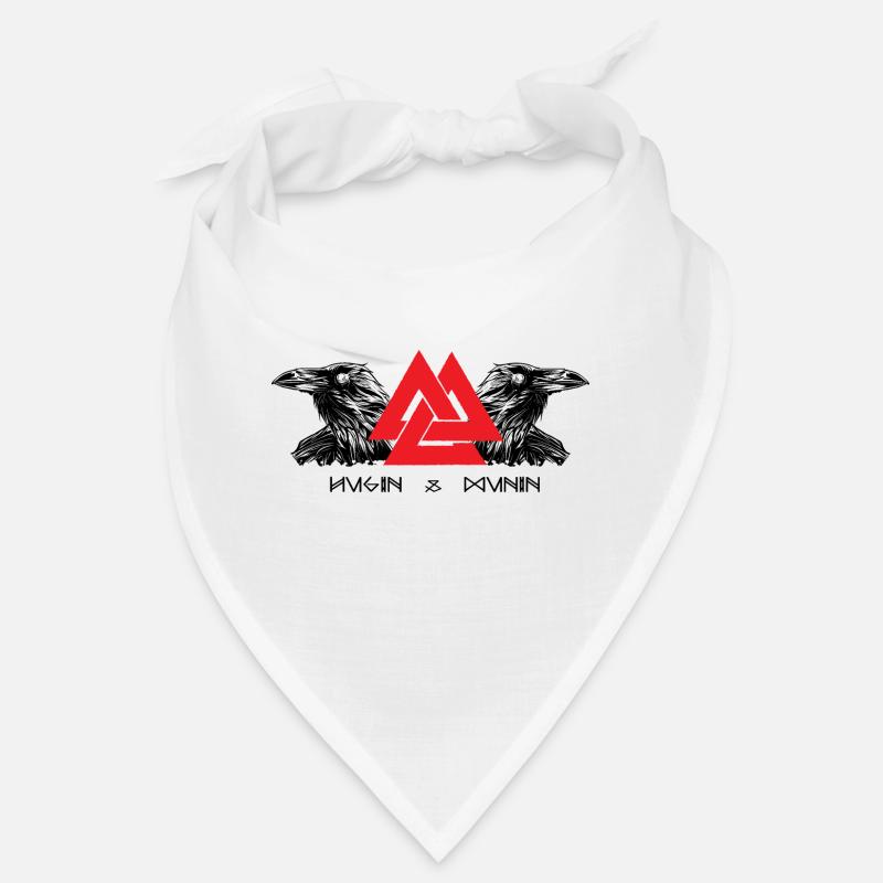 Hugin & Munin Vikings Odin's Ravens Celtic Design Bandana