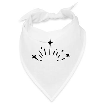 Sterne Explosion - Bandana - Weiß - Vorne