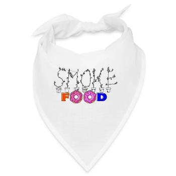 SMOKE food - Bandana - Weiß - Vorne