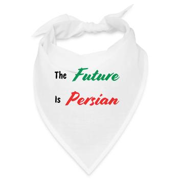 Die Zukunft ist persisch - Iran - Bandana - Weiß - Vorne