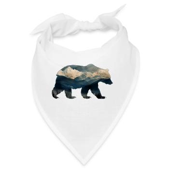 Bergbär - Bandana - Weiß - Vorne