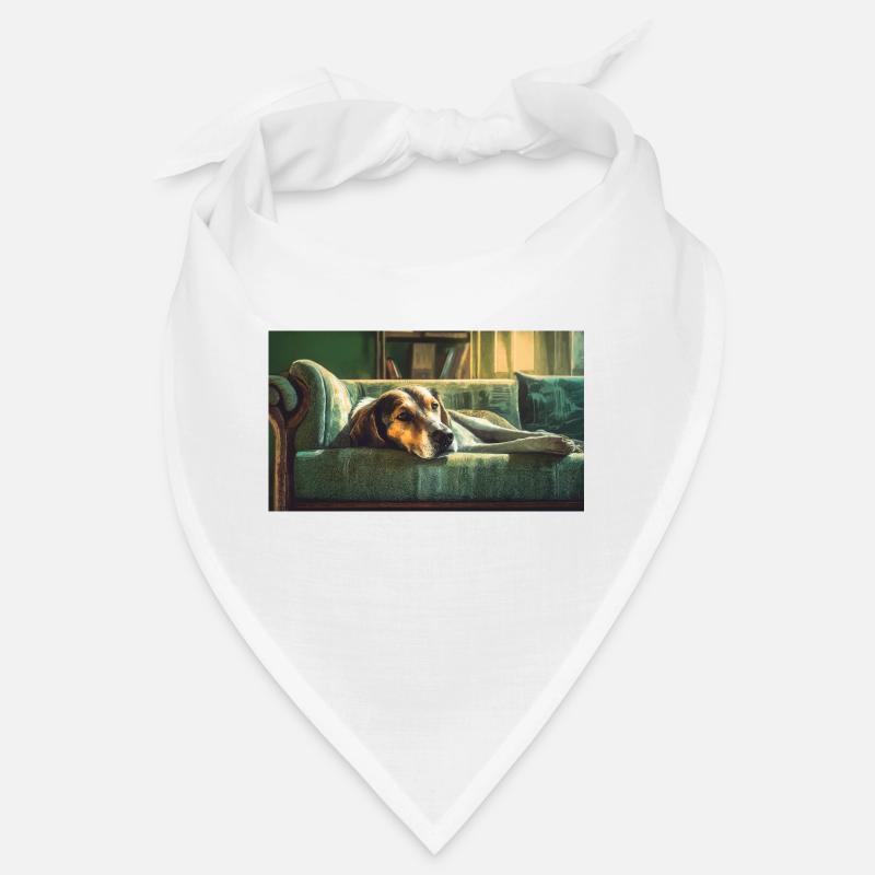 Animaux mignons qui se détendent – chien Bandana