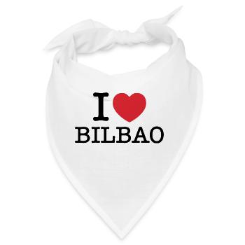 Ich liebe Bilbao | Bilbao | I Herz Bilbao | Spanien - Bandana - Weiß - Vorne