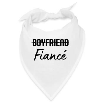 Verlobter Freund - Bandana - Weiß - Vorne