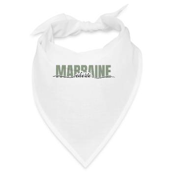 Liebe Patin - Patin Geschenk - Bandana - Weiß - Vorne