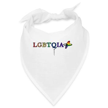 LGBTQIA+ - Bandana - Weiß - Vorne