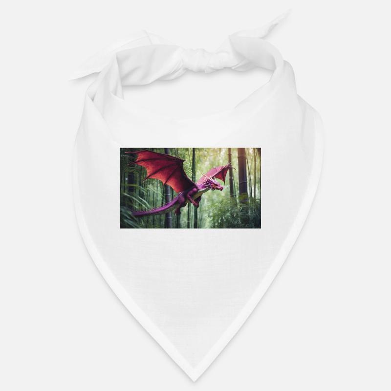 A realistic majestical green dragon is hunting Bandana