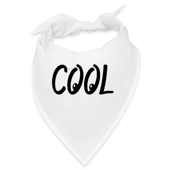 Cool funny - Bandana - Weiß - Vorne