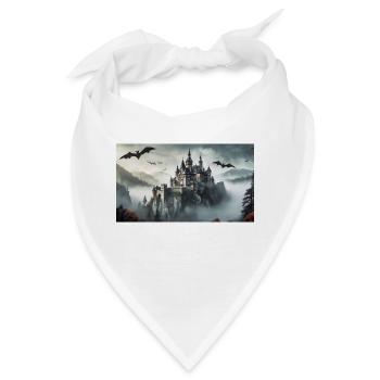 Gruselige mythische Orte – Schloss von Dracula - Bandana - Weiß - Vorne