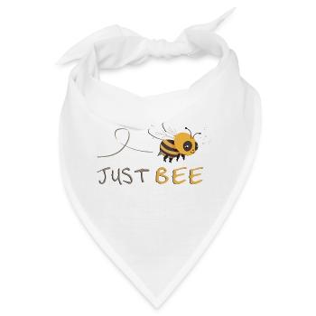 Just Bee - Sei du selbst! - Bandana - Weiß - Vorne