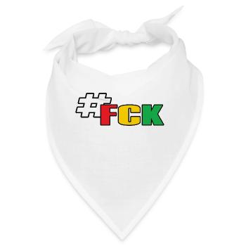 #FCK - Bandana - Weiß - Vorne