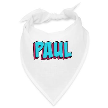 Namen Motiv: Paul - Bandana - Weiß - Vorne