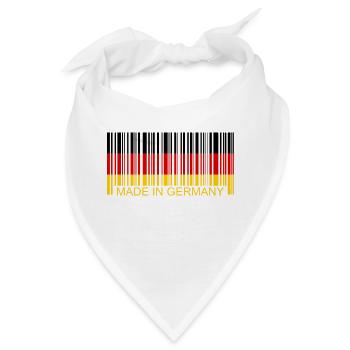 Barcode Made in Germany - Bandana - Weiß - Vorne