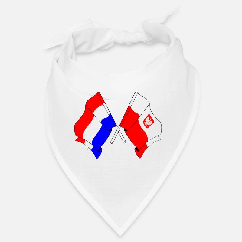 Drapeau des Pays-Bas et drapeau de la Pologne Bandana