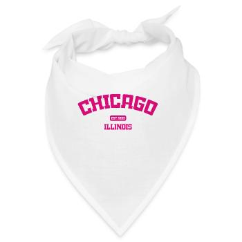 Chicago - Illinois - USA - United States o America - Bandana - Weiß - Vorne